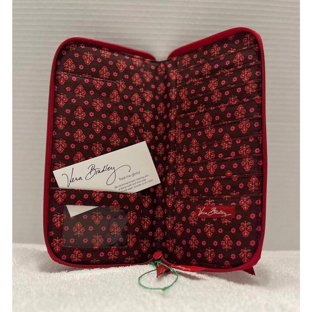 Vera Bradley Mesa Red Travel Wallet - Picture 3 of 3